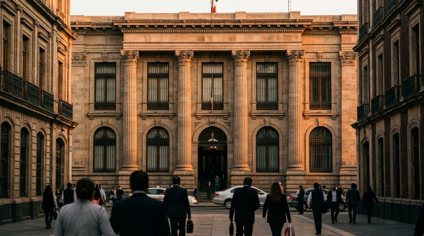 Fachada de Hacienda en Ciudad de México, sede del presupuesto 2027 anticorrupción